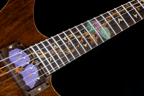 Fretboard with Pickup Covers Hollowbody Mantis