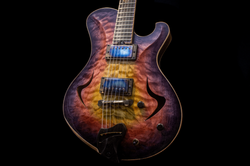 Newill Guitars Grasshopper Archtop - Nebula Burst