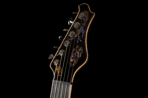 Newill Guitars Grasshopper Archtop Headstock 6 In line