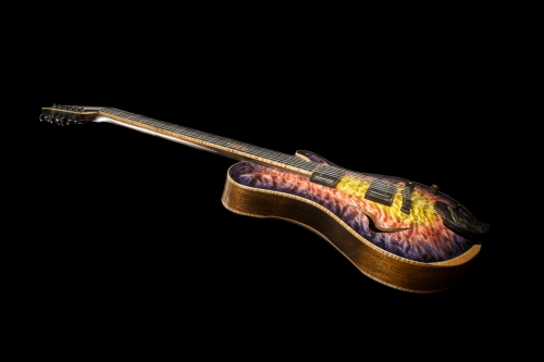 Newill Guitars Grasshopper Archtop Side view