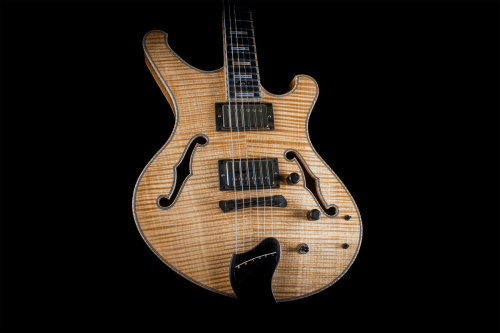 front black background