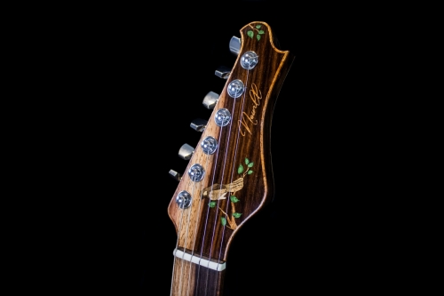 Newill Guitars Mockingbird Archtop Hollowbody Headstock